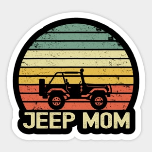 Jeep Mom Vintage Jeep Sticker